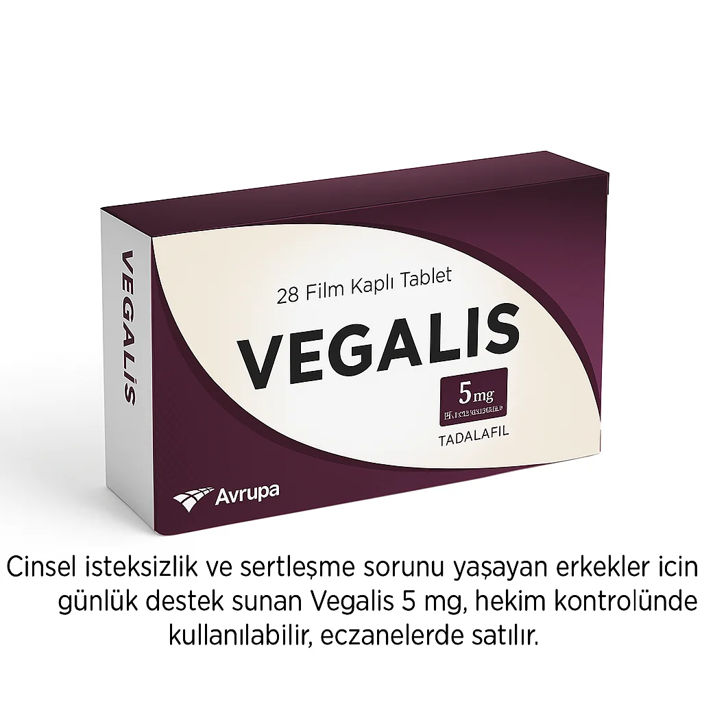 Cinsel İsteksizlik ve Sertleşme Sorunu İçin Günlük Destek: Vegalis 5 mg